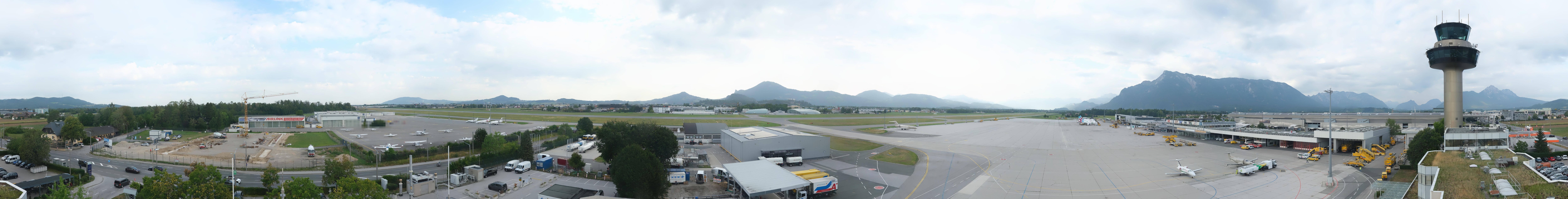 Archiv Foto Webcam Flughafen Salzburg