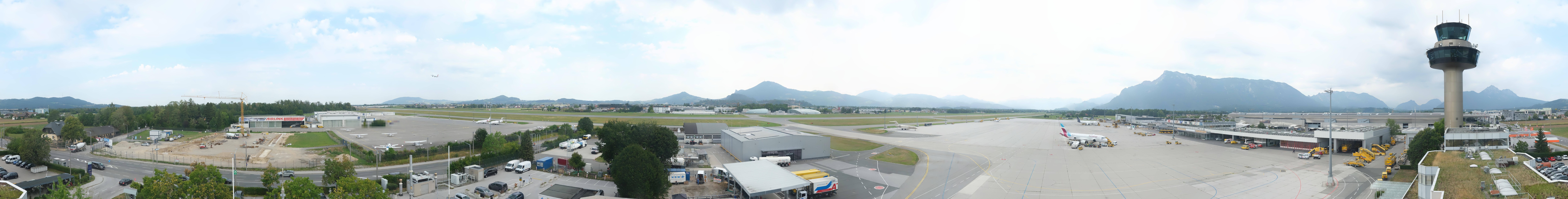 Archiv Foto Webcam Flughafen Salzburg