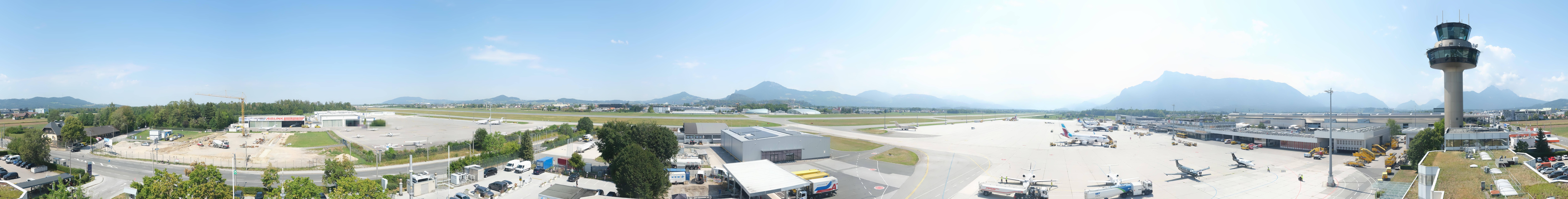 Archiv Foto Webcam Flughafen Salzburg