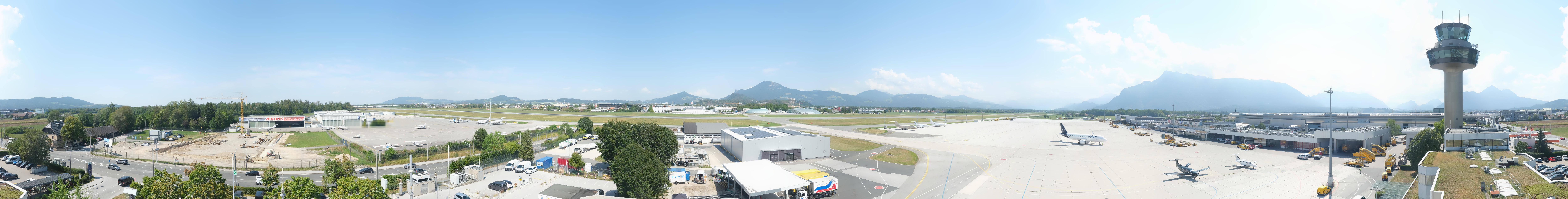 Archiv Foto Webcam Flughafen Salzburg