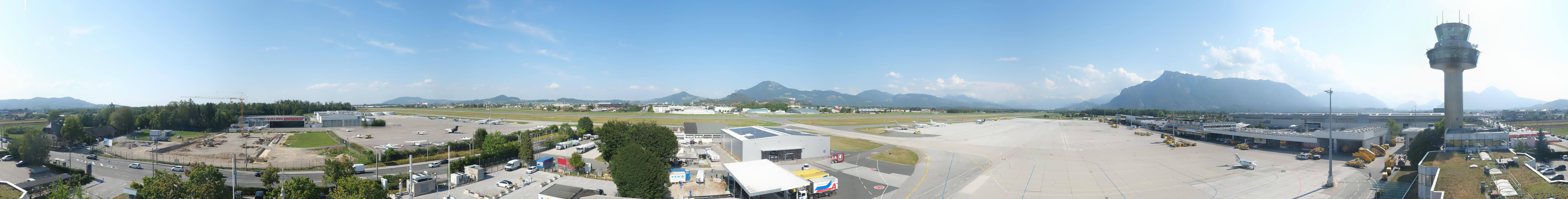 Archiv Foto Webcam Flughafen Salzburg