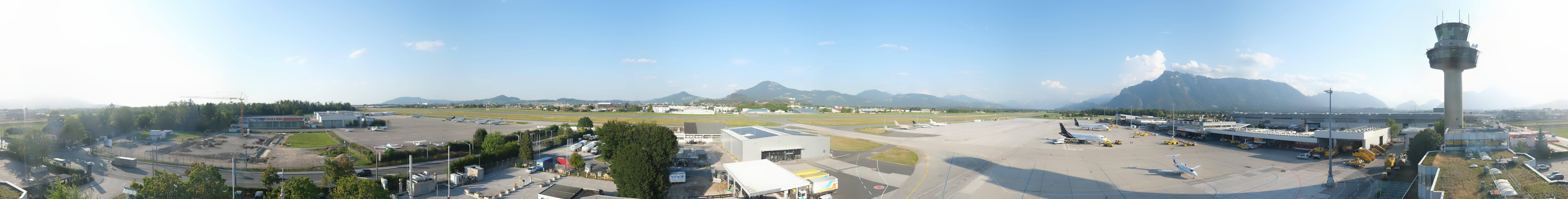 Archiv Foto Webcam Flughafen Salzburg