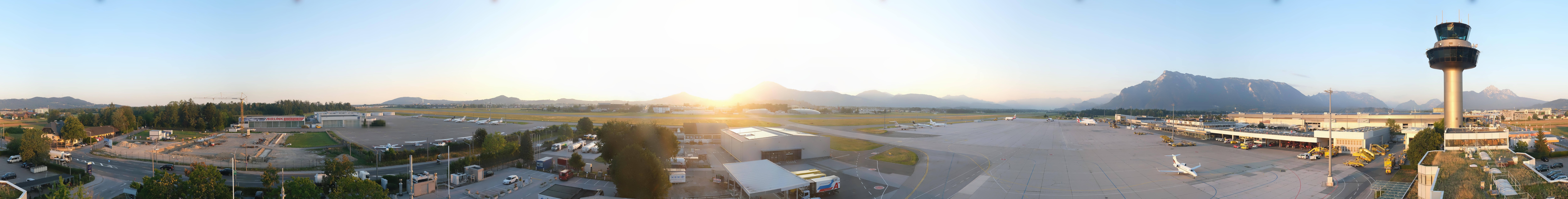 Archiv Foto Webcam Flughafen Salzburg