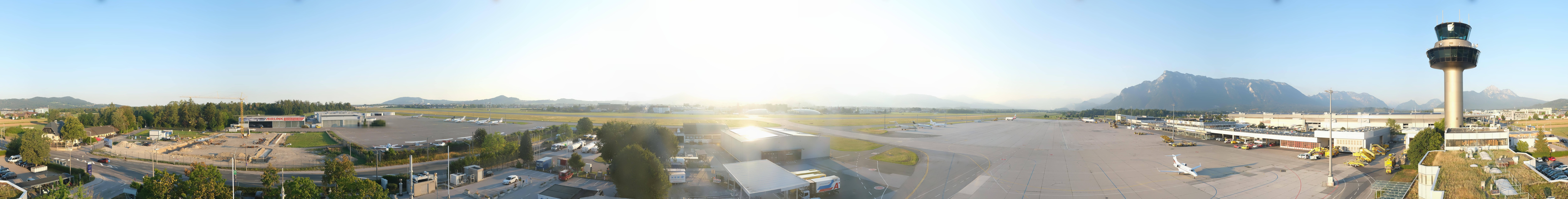Archiv Foto Webcam Flughafen Salzburg