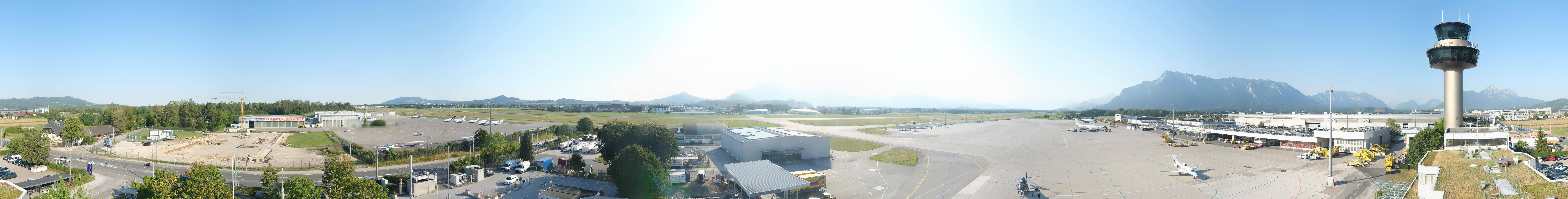 Archiv Foto Webcam Flughafen Salzburg