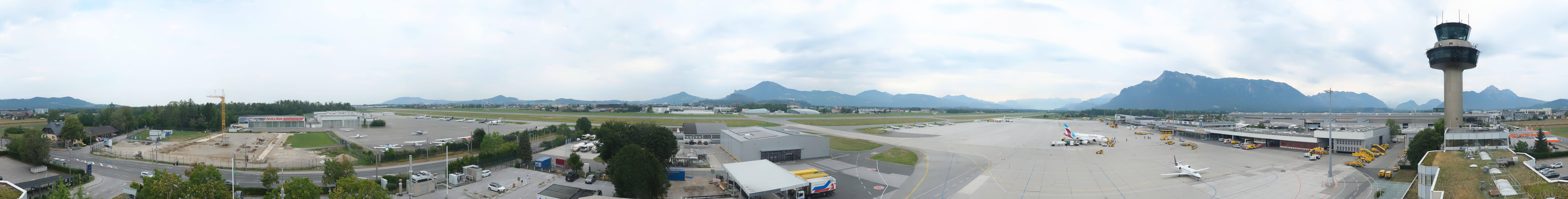 Archived image Webcam Salzburg Airport Panorama