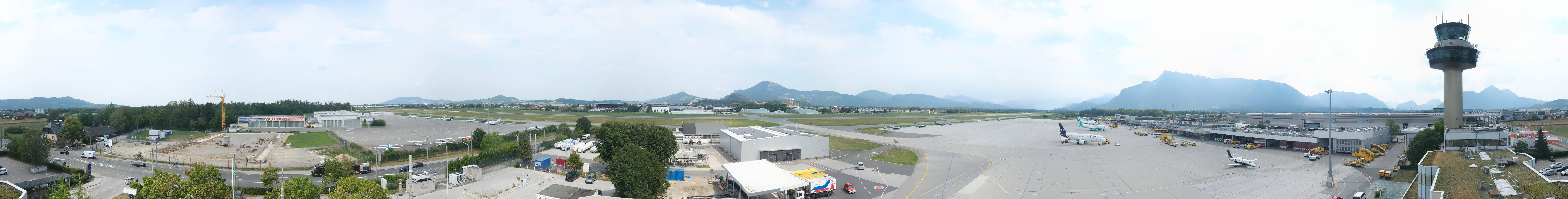 Archiv Foto Webcam Flughafen Salzburg
