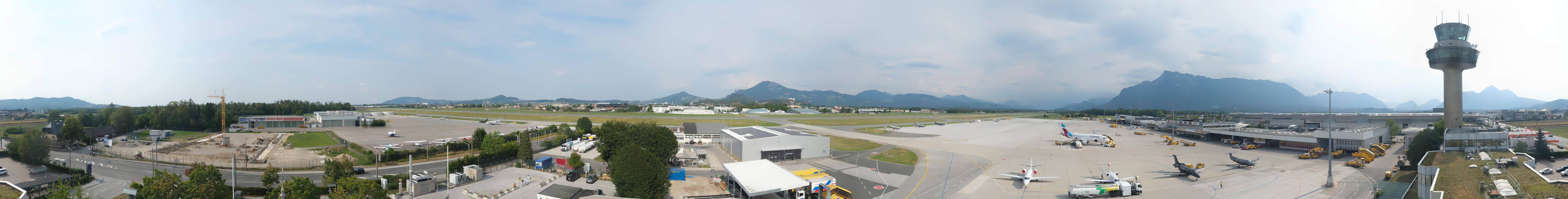 Archiv Foto Webcam Flughafen Salzburg