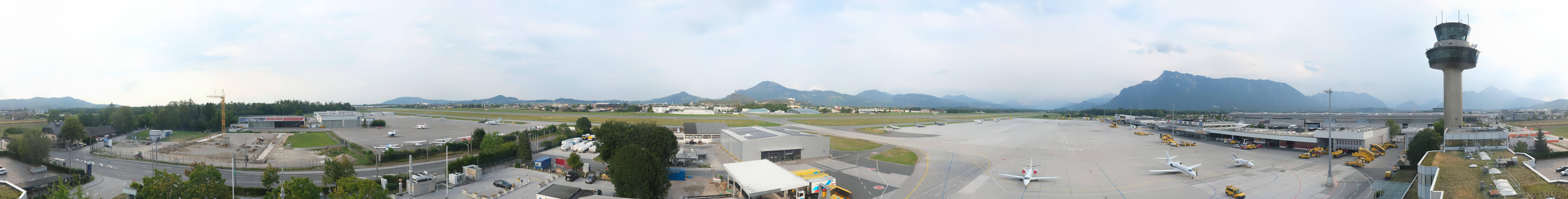 Archiv Foto Webcam Flughafen Salzburg