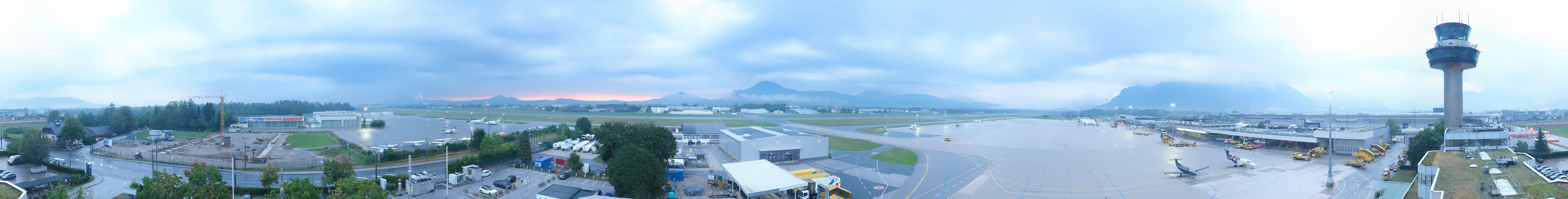 Archiv Foto Webcam Flughafen Salzburg