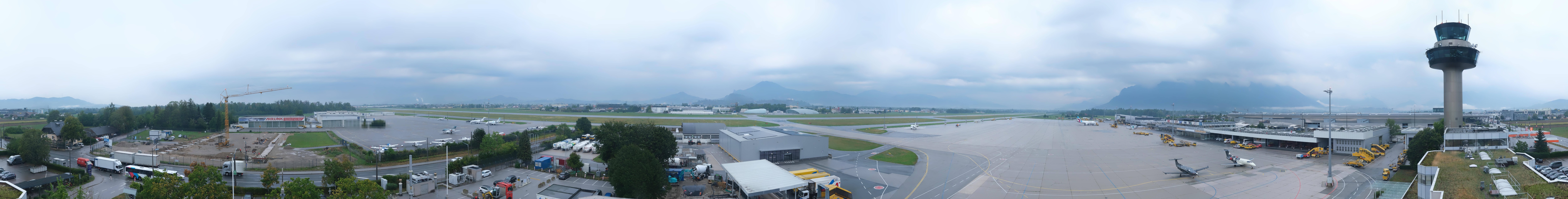 Archiv Foto Webcam Flughafen Salzburg