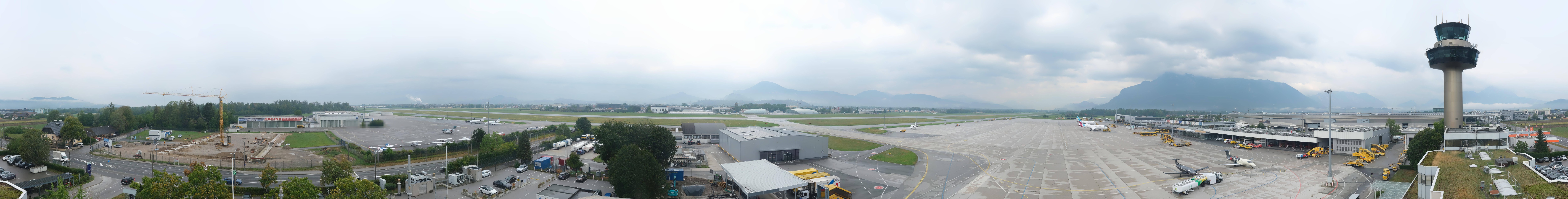 Archiv Foto Webcam Flughafen Salzburg