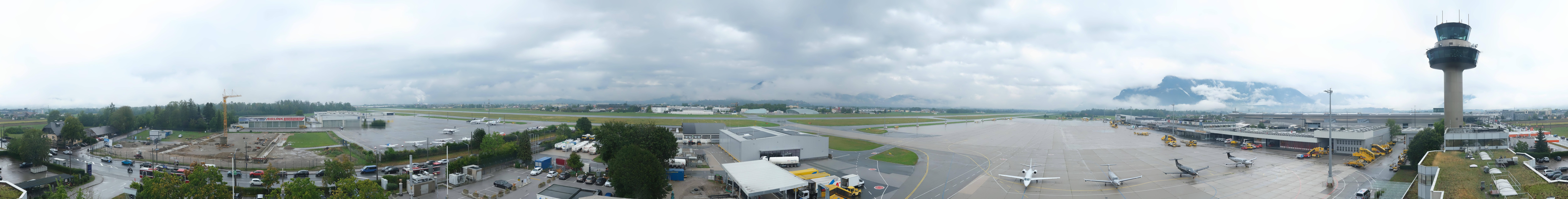 Archiv Foto Webcam Flughafen Salzburg