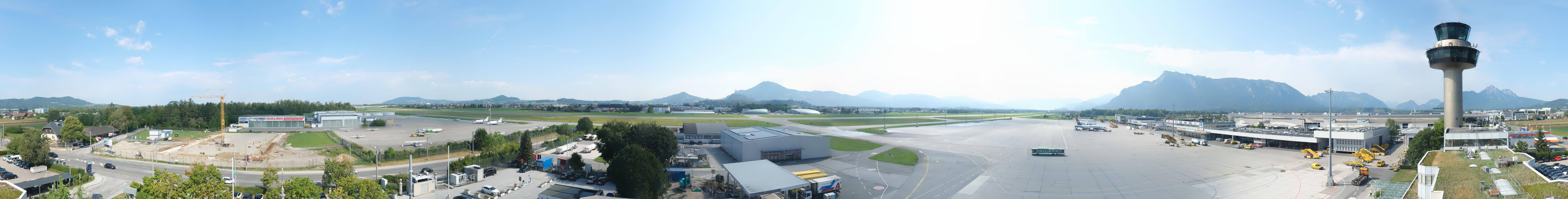 Archiv Foto Webcam Flughafen Salzburg