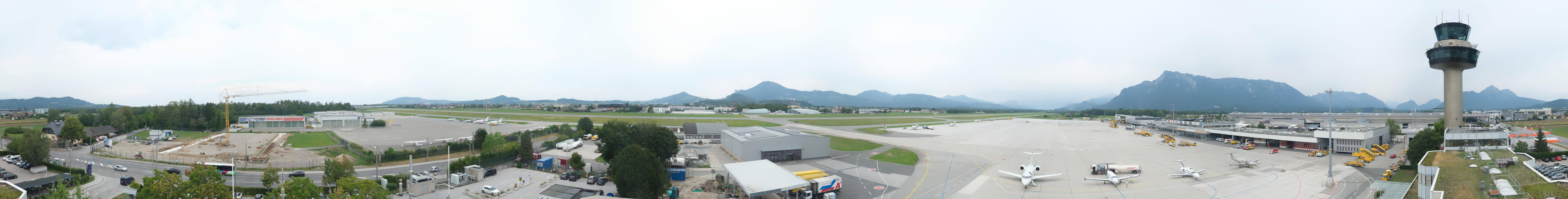 Archiv Foto Webcam Flughafen Salzburg