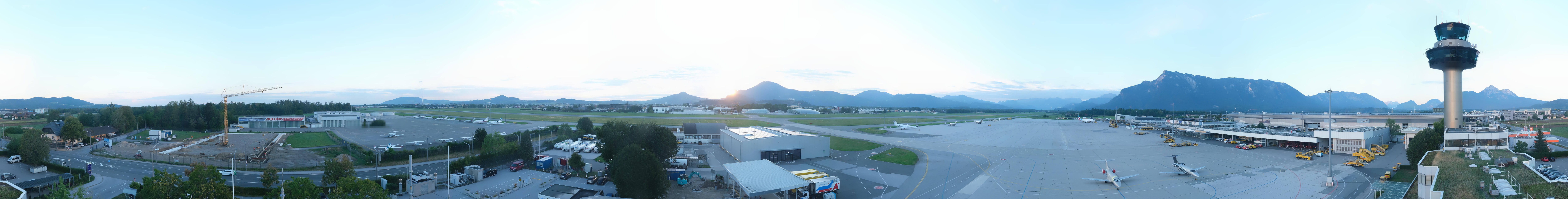 Archiv Foto Webcam Flughafen Salzburg