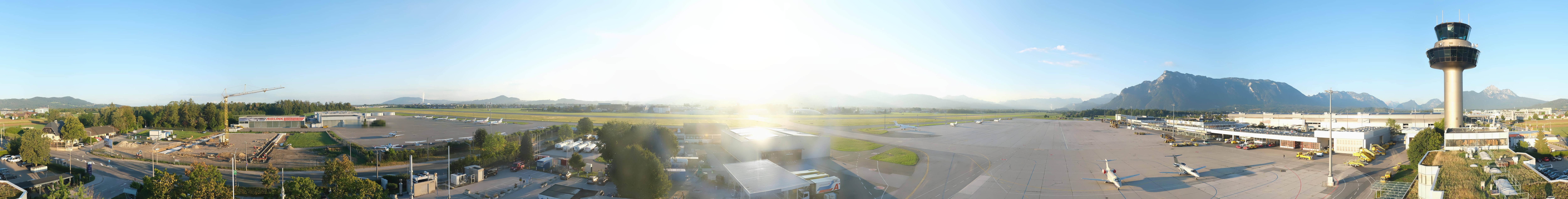 Archiv Foto Webcam Flughafen Salzburg