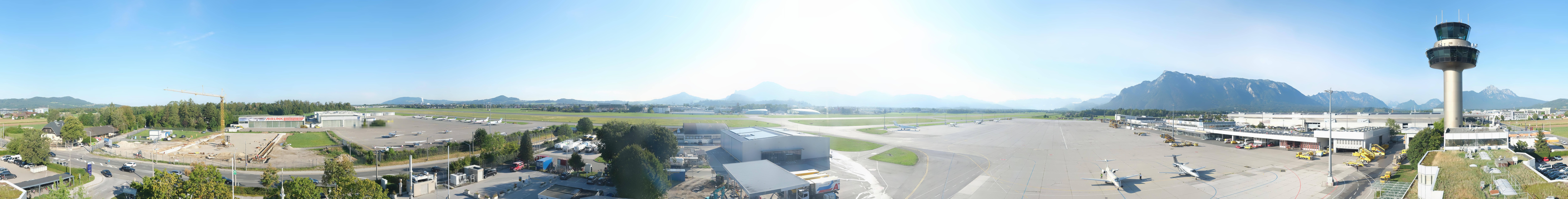 Archiv Foto Webcam Flughafen Salzburg