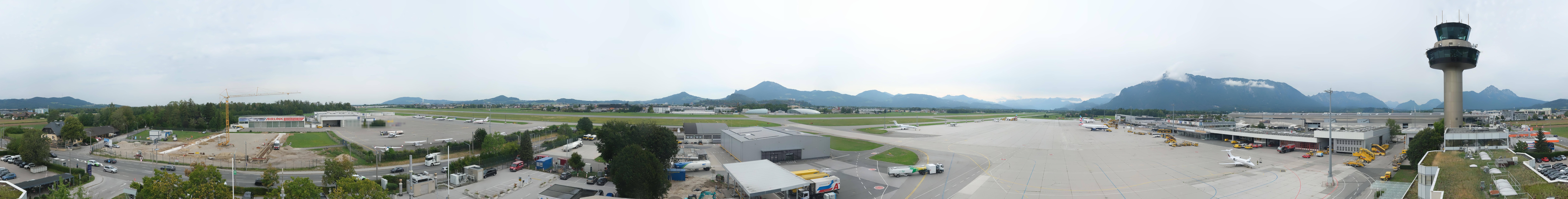 Archiv Foto Webcam Flughafen Salzburg