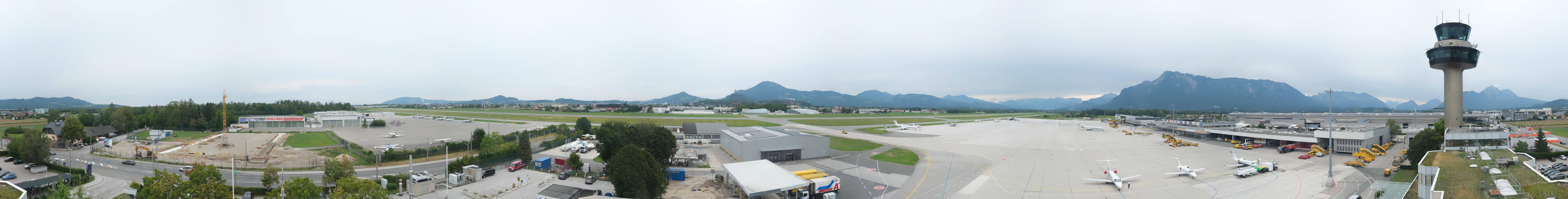 Archiv Foto Webcam Flughafen Salzburg