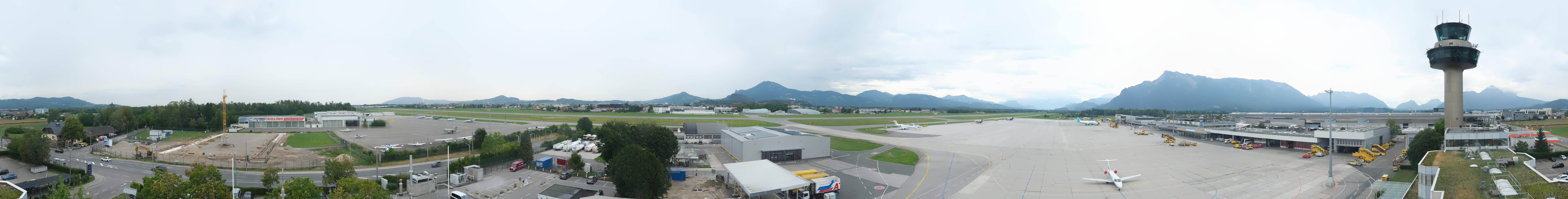 Archiv Foto Webcam Flughafen Salzburg