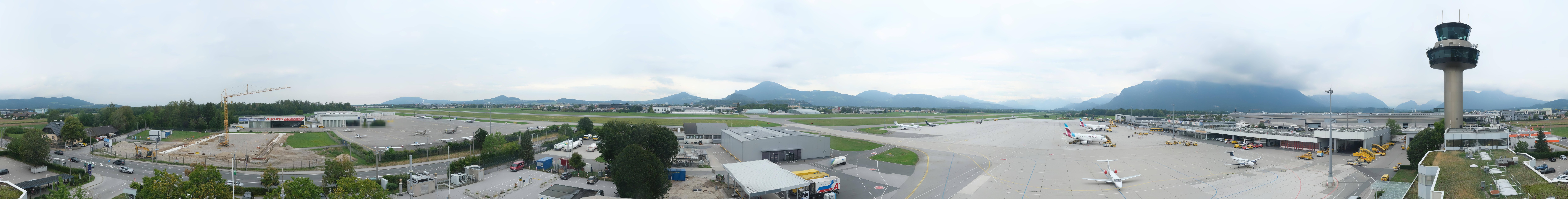 Archiv Foto Webcam Flughafen Salzburg