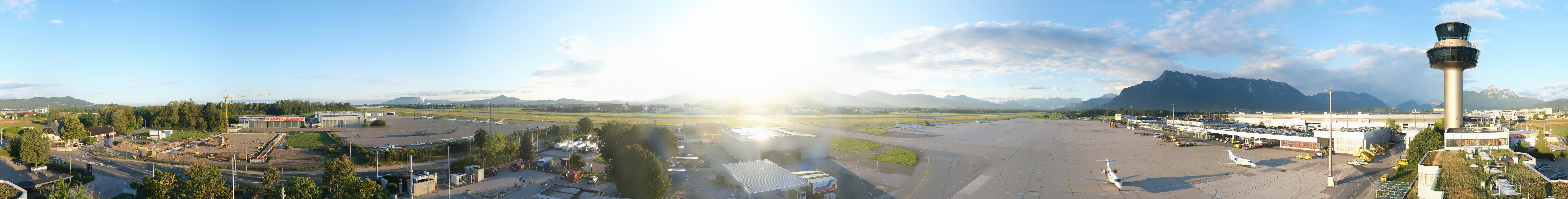 Archiv Foto Webcam Flughafen Salzburg