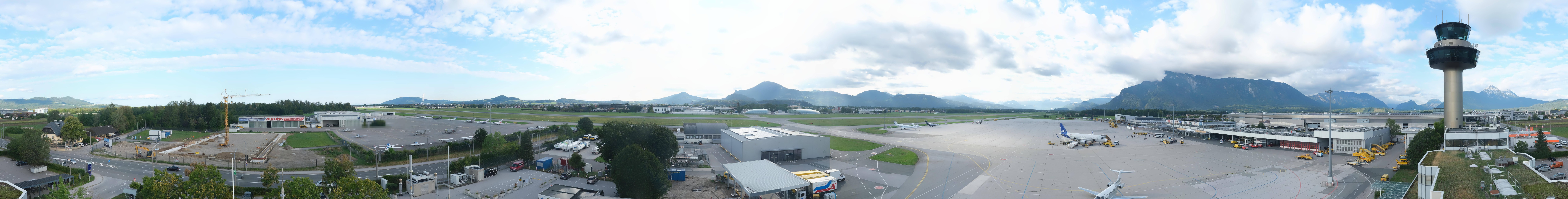 Archiv Foto Webcam Flughafen Salzburg