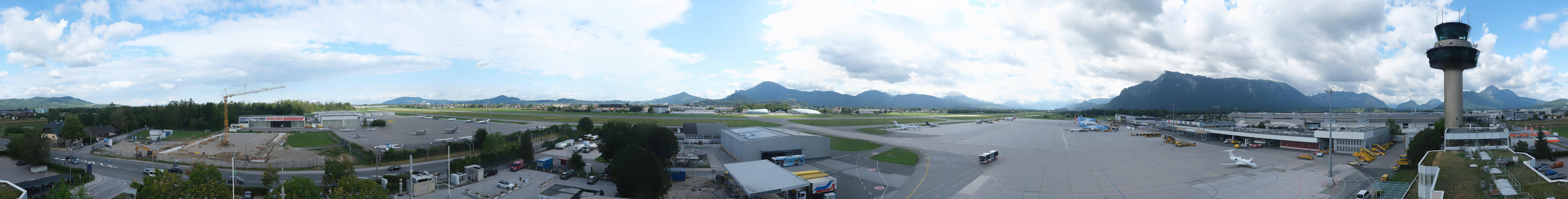 Archiv Foto Webcam Flughafen Salzburg