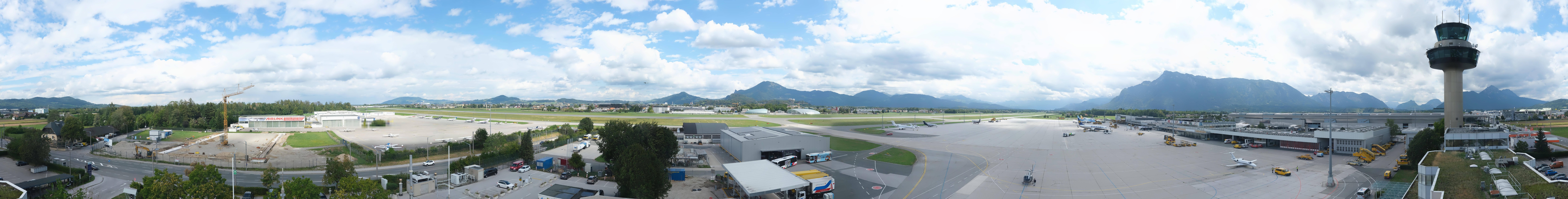 Archiv Foto Webcam Flughafen Salzburg