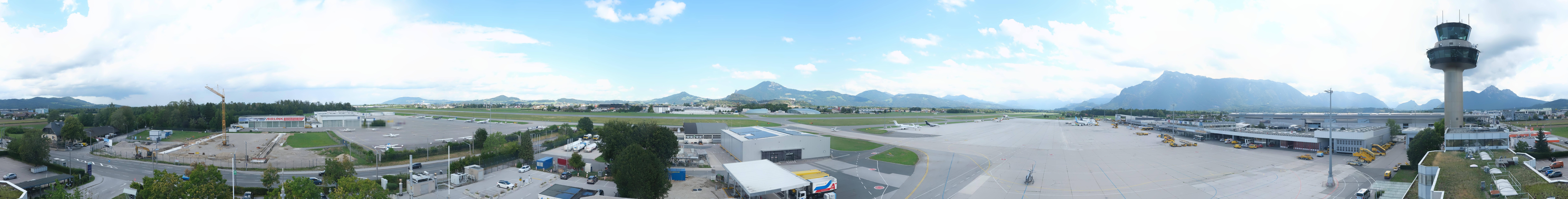 Archiv Foto Webcam Flughafen Salzburg