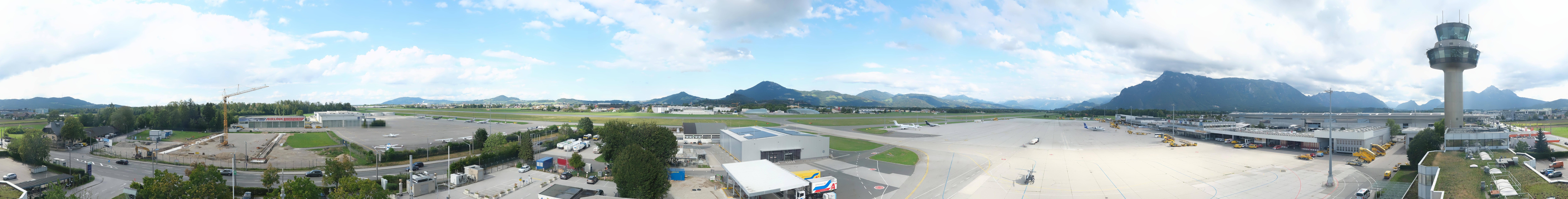 Archiv Foto Webcam Flughafen Salzburg