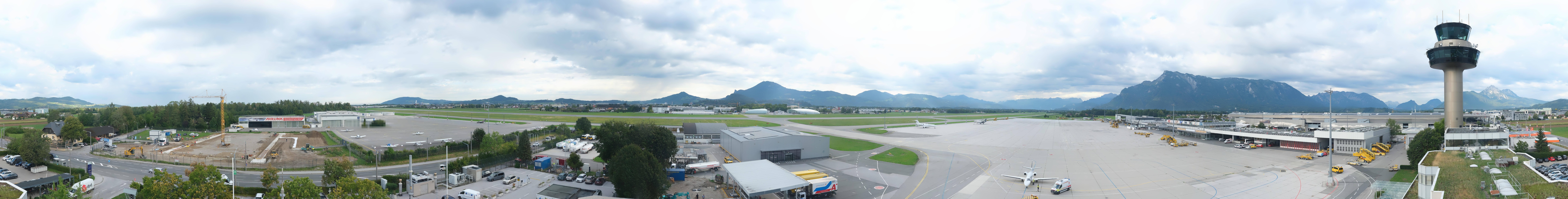 Archiv Foto Webcam Flughafen Salzburg