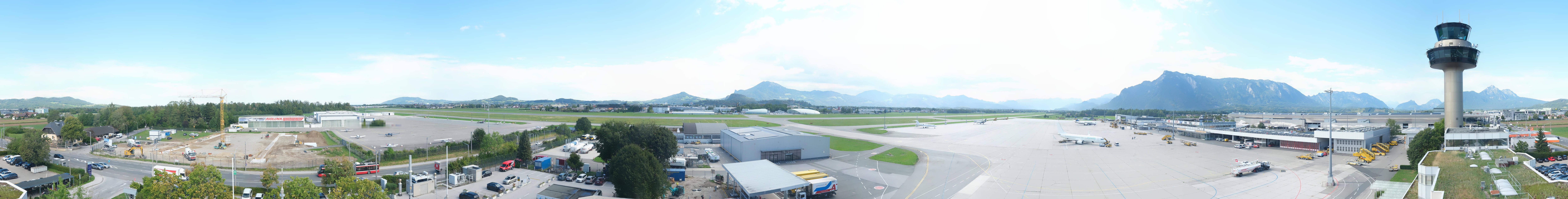 Archiv Foto Webcam Flughafen Salzburg