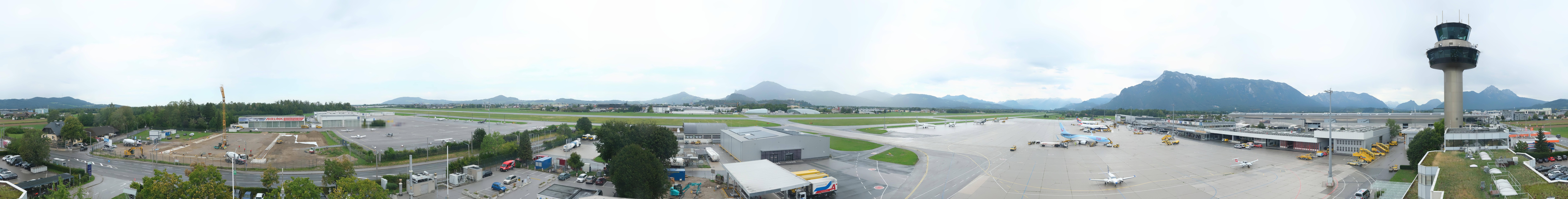 Archiv Foto Webcam Flughafen Salzburg