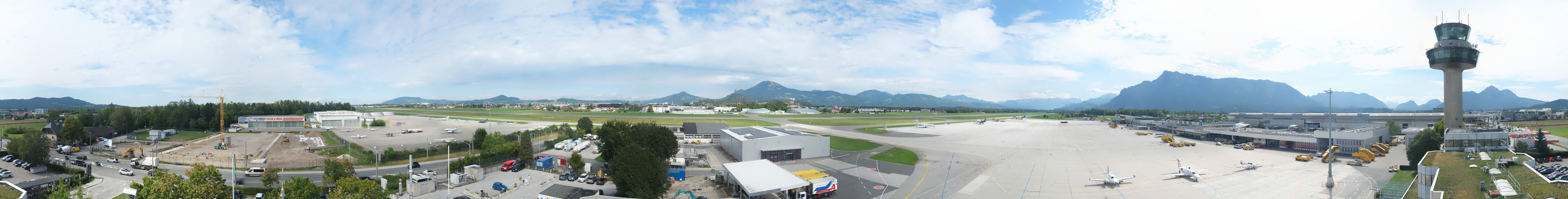 Archiv Foto Webcam Flughafen Salzburg