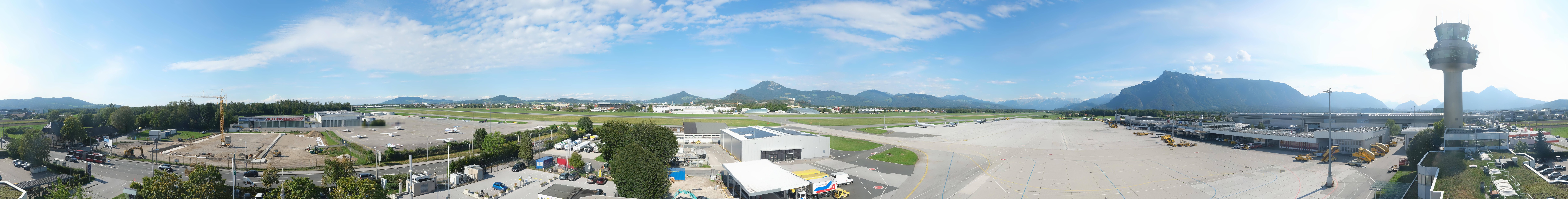 Archiv Foto Webcam Flughafen Salzburg