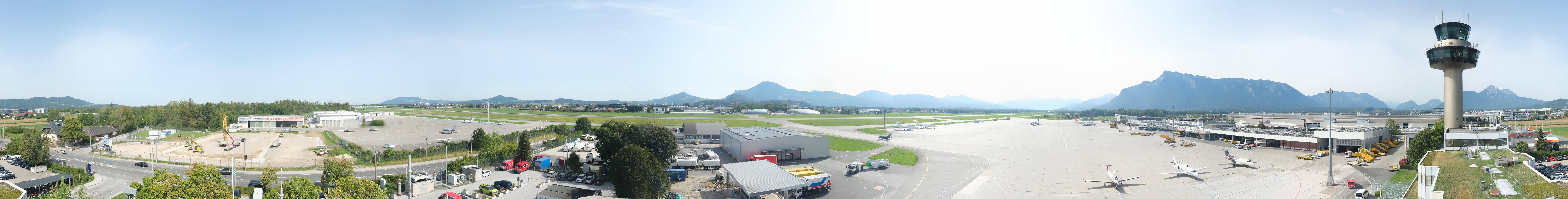 Archiv Foto Webcam Flughafen Salzburg