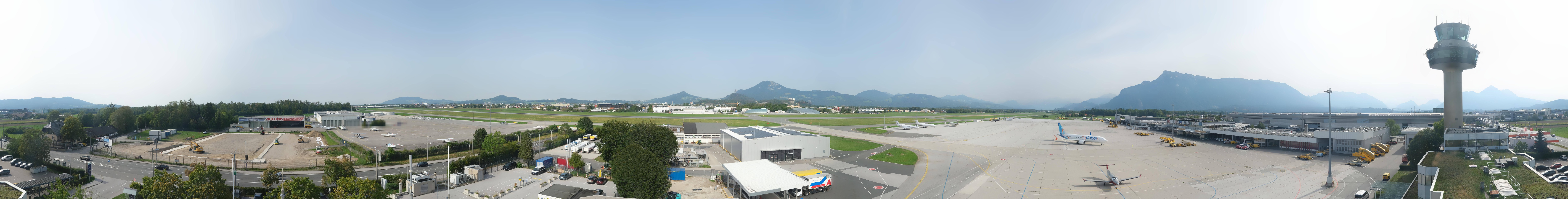Archiv Foto Webcam Flughafen Salzburg