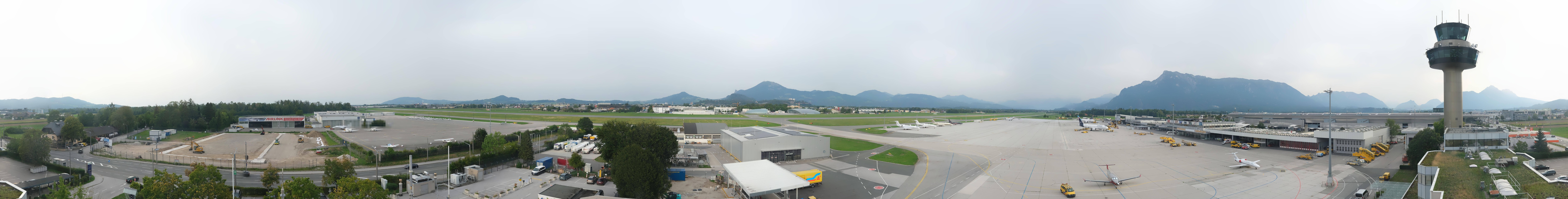 Archiv Foto Webcam Flughafen Salzburg