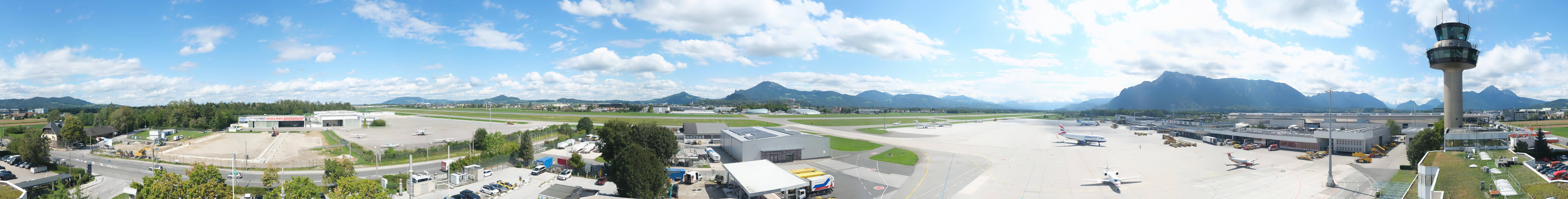 Archiv Foto Webcam Flughafen Salzburg