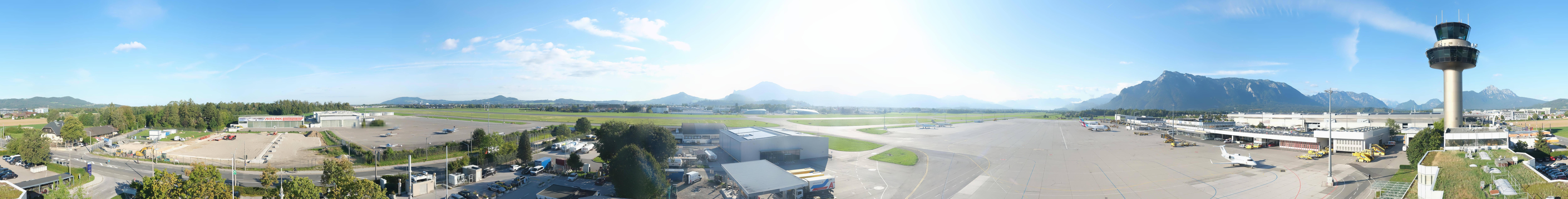 Archiv Foto Webcam Flughafen Salzburg