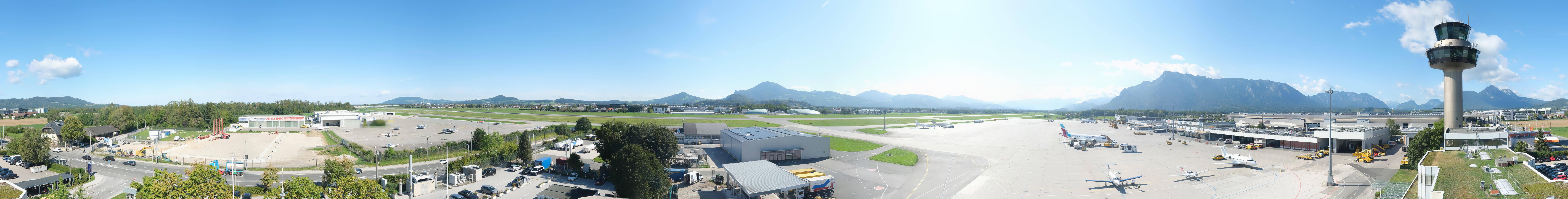 Archiv Foto Webcam Flughafen Salzburg