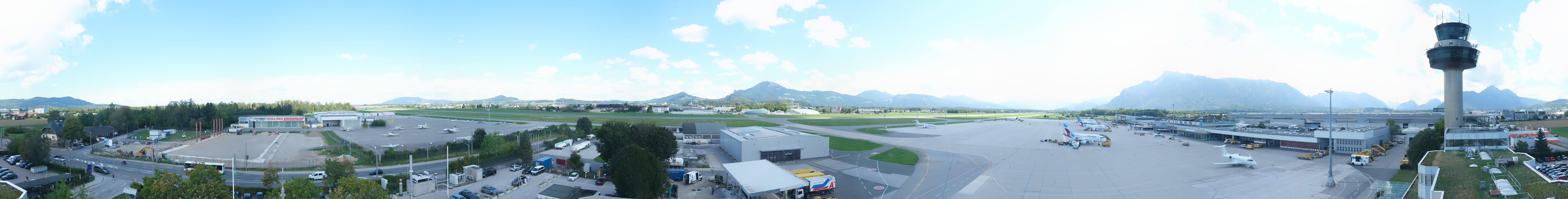 Archiv Foto Webcam Flughafen Salzburg