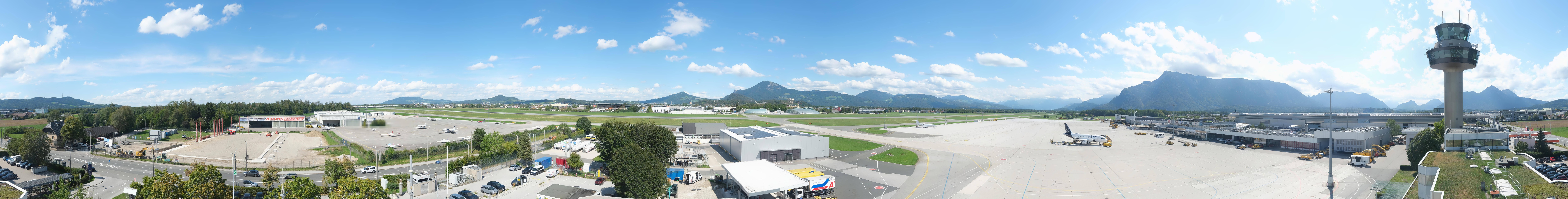 Archiv Foto Webcam Flughafen Salzburg