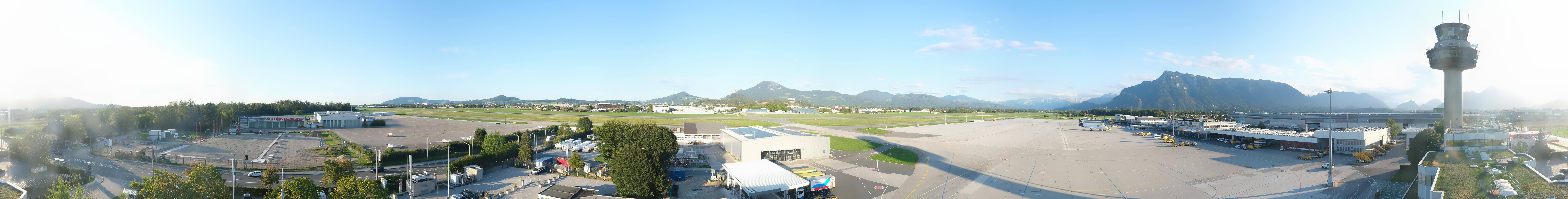 Archiv Foto Webcam Flughafen Salzburg
