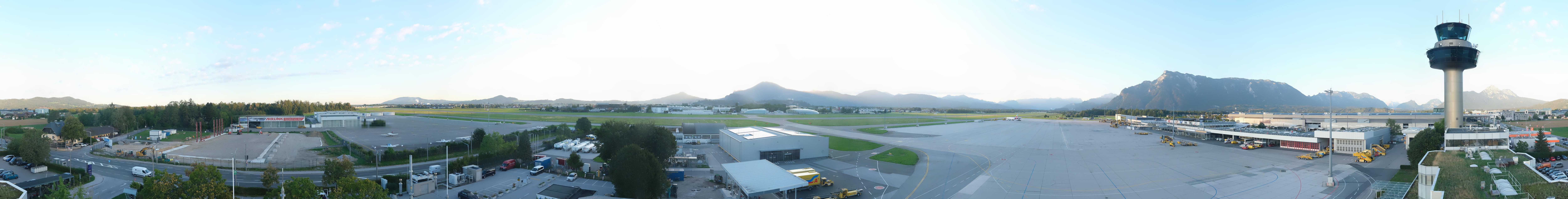Archiv Foto Webcam Flughafen Salzburg