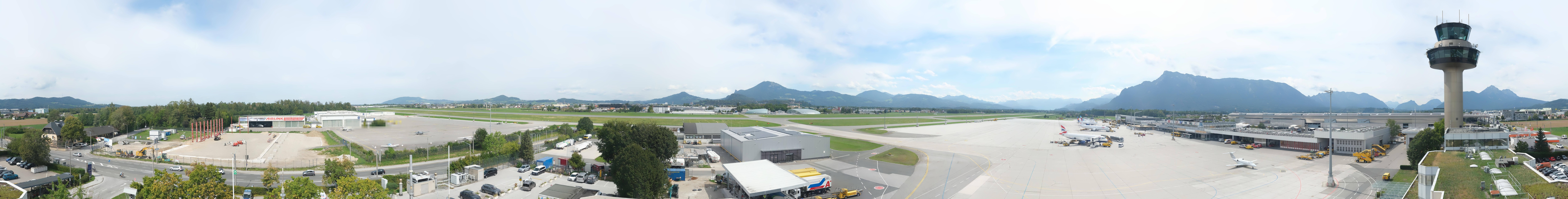 Archiv Foto Webcam Flughafen Salzburg