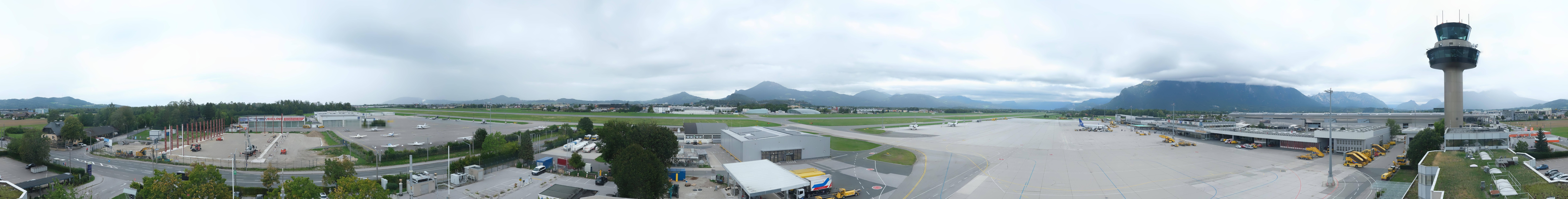 Archiv Foto Webcam Flughafen Salzburg