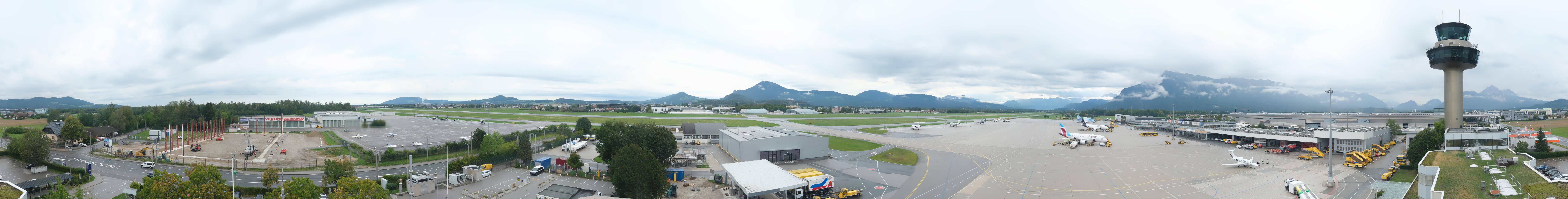 Archiv Foto Webcam Flughafen Salzburg